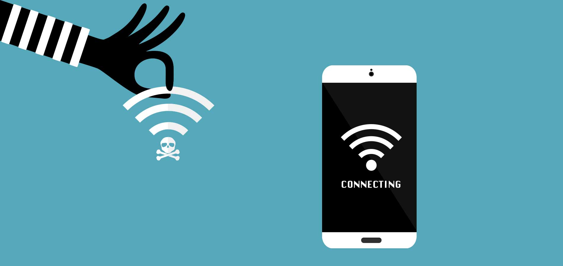 Free WiFi data theft travel scam
